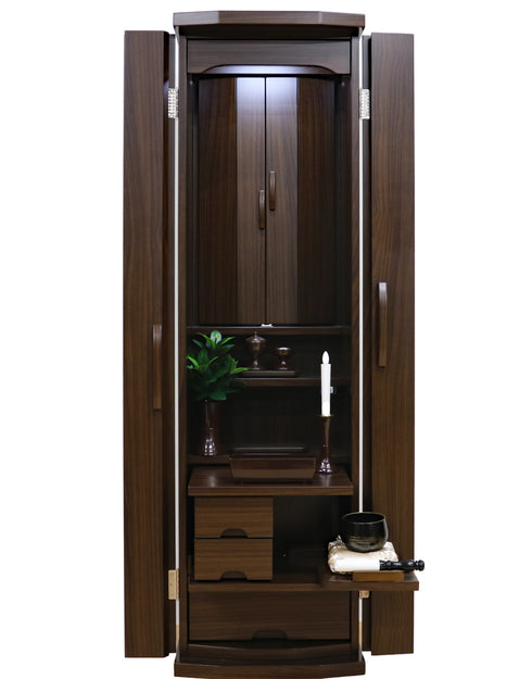 Soka Gakkai Furniture-style Buddhist Altar "Respe" Manually-operated Cabinet Door Available in 2 Colors